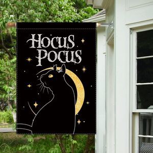 Halloween Black Hocus Pocus Double Sided Fall Yard Decor 28 x 40 Inch Large